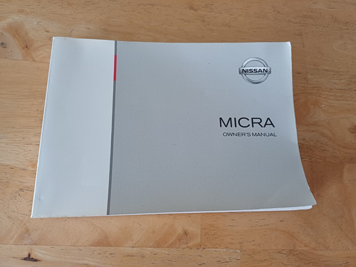 Nissan micra owner - micra, owner's