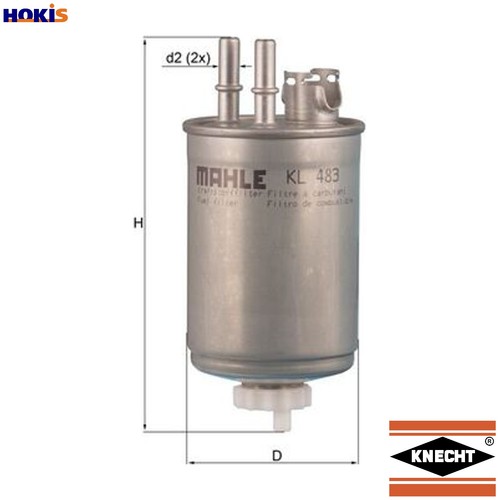 Fuel filter 483 - kl, for