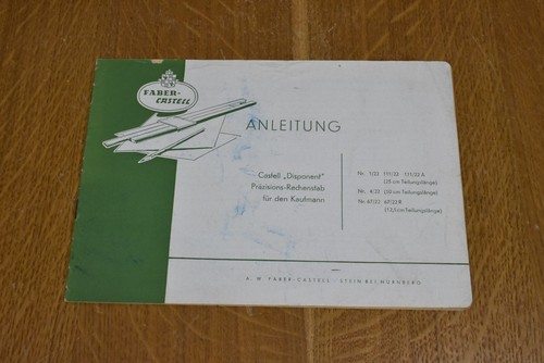 Faber castell slide rule - faber-castell,