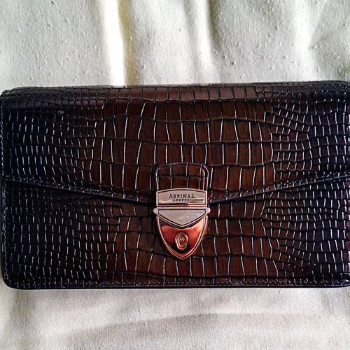 Aspinal london brown croc - aspinal,