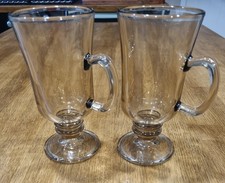 2 Vintage Style Smoke Glass