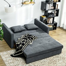 2 Seater Sofa Bed Convertible Pull Out Sofa Doube Bed w/Hidden Storage,2 Cushion