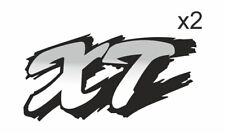 XT 600 Style 1990 XTE XTK Yamaha BLACK Plastic Stickers - 12cm x 6cm