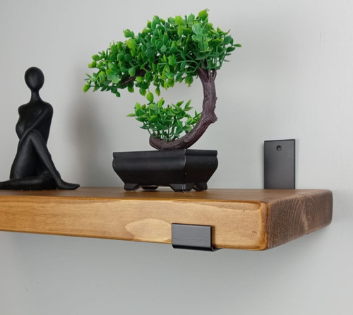 Rustic chunky wooden shelf - rustic,