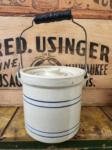 Vintage western stoneware bail - vintage,