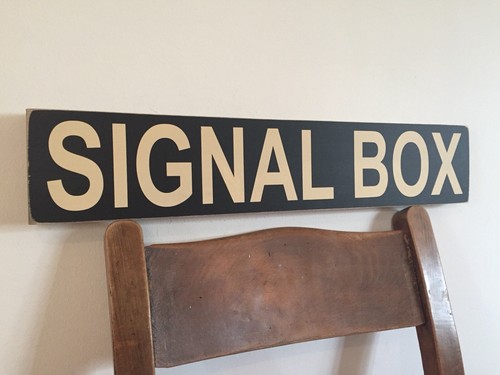 Signal box sign train station - signal,