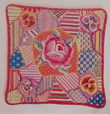 Ehrman PATCHWORK ROSE by KAFFE FASSETT tapestry needlepoint  VINTAGE V RARE KIT