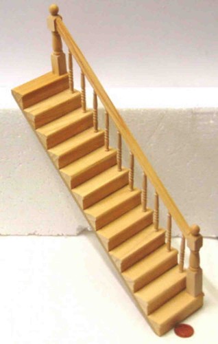 Dolls house wooden - house, staircase