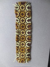 Welsh BOOKMARK Woven Wool Reversible from WALES Brown Yellow