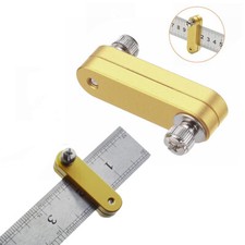 Steel Ruler Locator Fixed Block Positioning Scraper Universal Woodworking Tool
