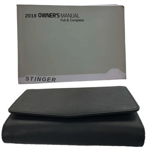 2018 stinger owner manual - 2018, car