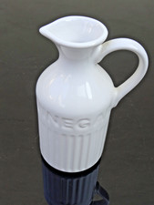 Rayware White Semi Fluted Vinegar Jug Dispenser 6" in VGC