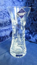 Edinburgh Cut Glass Lead Crystal Bud Vase 13.5 cm.  Excellent Condition