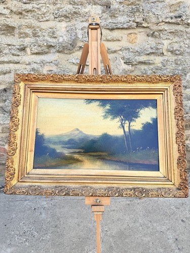 Antique victorian oil painting - victorian,