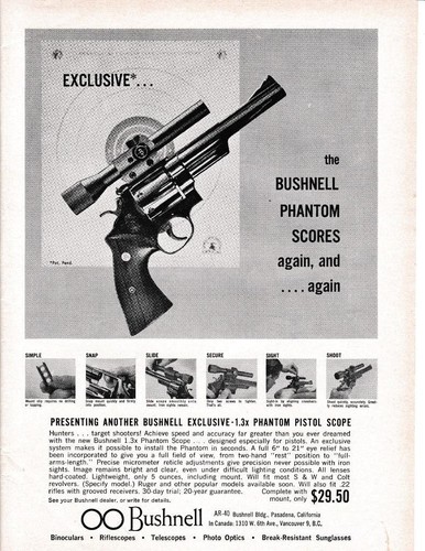 1962 bushnell revolver scope - bushnell,