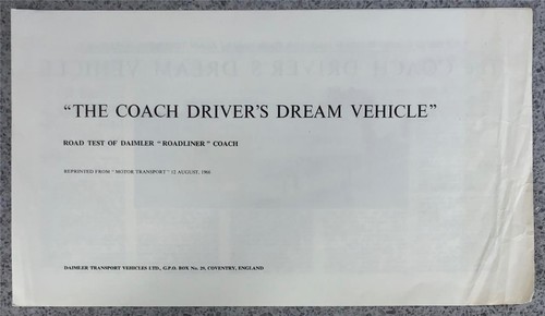 Daimler roadliner coach - daimler, duple