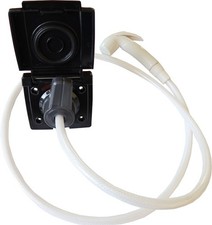 Bullfinch External Shower Outlet With Hose 1.5m Campervan Motorhome Black