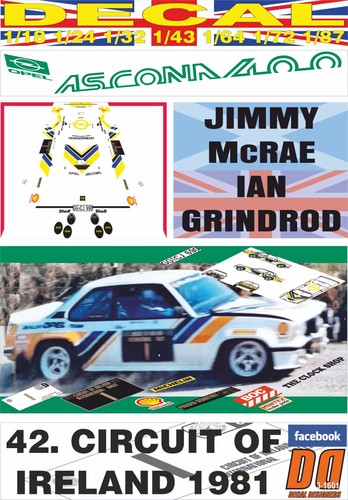 Decal opel ascona 400 mcrae - opel,