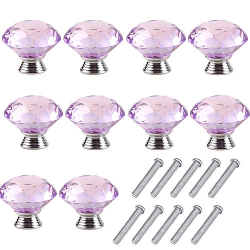 Glass crystal door knob - glass,