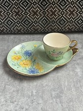 VINTAGE H&K TUNSTALL CUP AND SNACK PLATE.