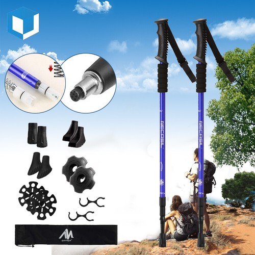 Pair trekking hiking poles - trekking,