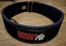 Gorilla Wear Leather 4 Inch Lever Belt ,Weightlifting  Brand New L/XL Adjustable