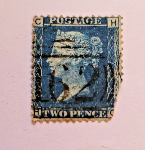 Victorian penny blue stamp c - 2,