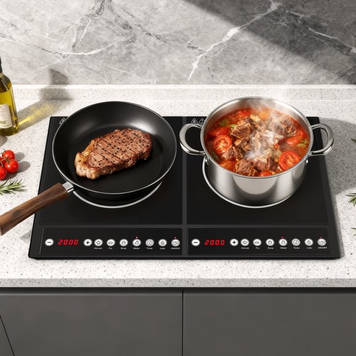 Double induction hob electric - double,