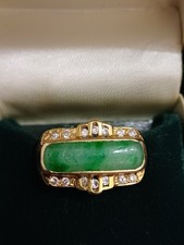 Vintage 18ct Gold Jade &