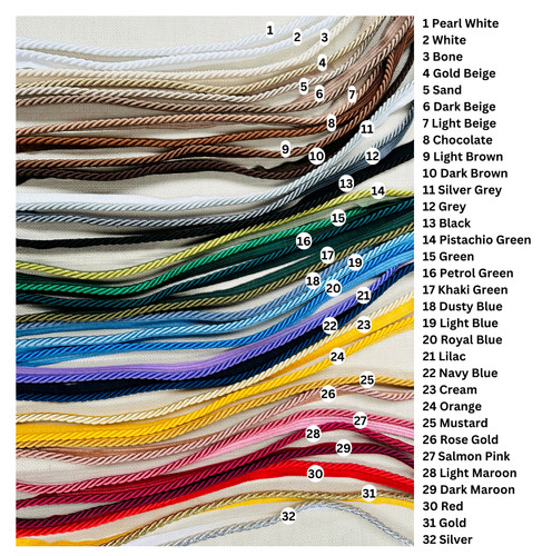 7mm flanged piping cord - flanged,