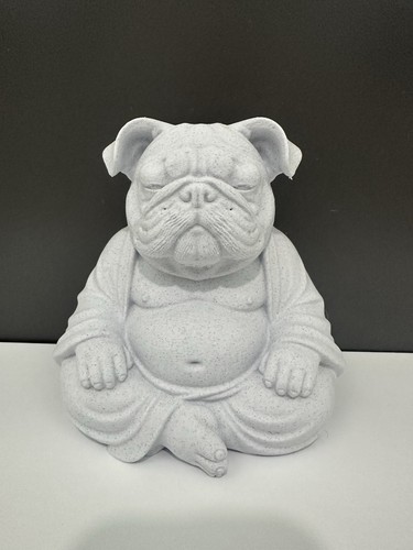 English bulldog buddha - buddha, 6”