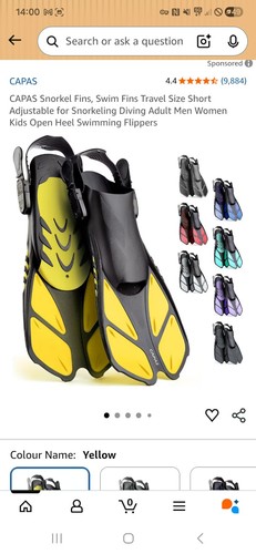 Snorkel fins swim - fins,, travel