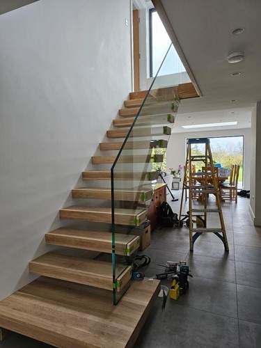Oak stair tread sleeve - , for