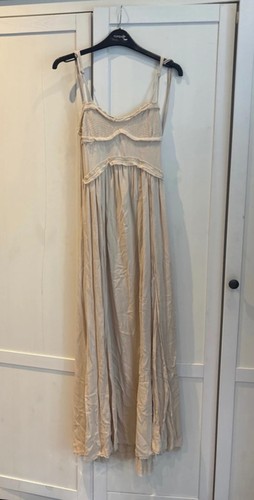 Nwt zara sand long strappy - zara,