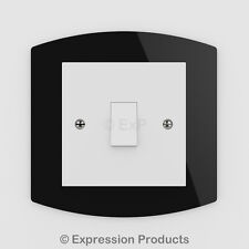 Single / Double Light Switch Plug Socket Back Plate Finger Surround Panel (05)