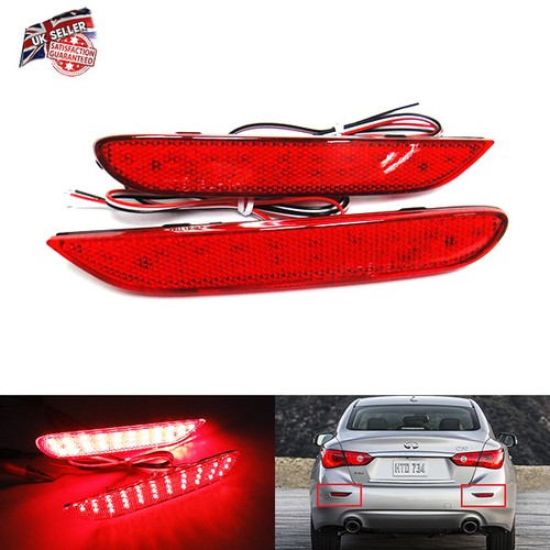 Red rear bumper reflector - rear,