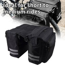 Double Pannier Bike Bags – MTB Waterproof Mountain Bicycle Rear Rack Pack Set