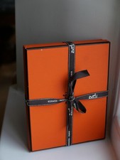 Hermes Paris Mini Ashtray Porcelain Change Tray Playing Cards Set of 4 w/Box