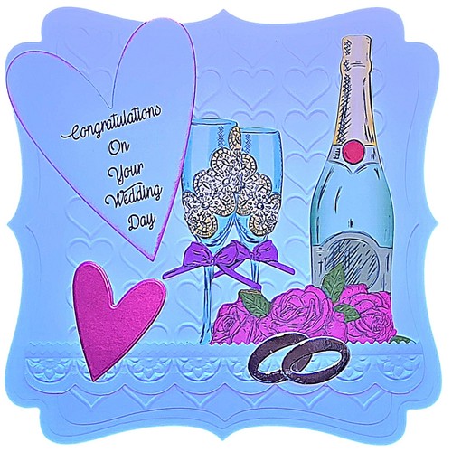 Handmade card topper wedding - handmade,