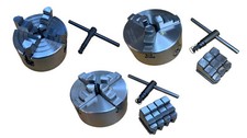 ECONOMY LATHE CHUCK 3 JAW 4 JAW SELF CENTERING 4 JAW INDEPENDENT 80, 100, 125MM