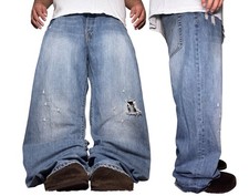 Y2k Ed hardy Christian Audigier Men's 40x31 Distressed Tiger Button Fly