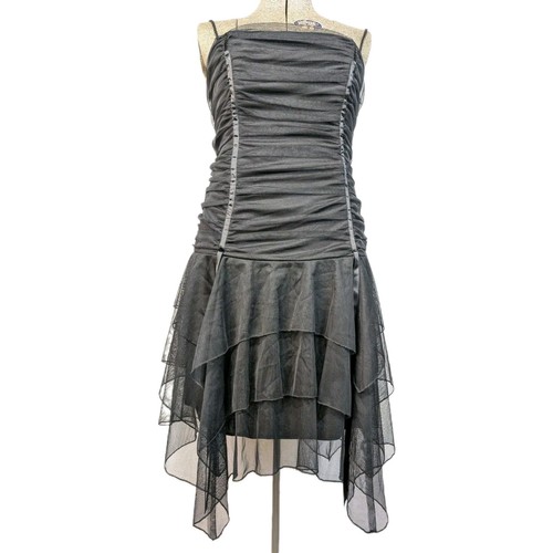 Masquerade black tulle corset - black,