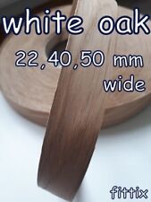 Iron on Edging Pre Glued Real Wood White Oak Veneer Edge Banding  22mm 40mm 50mm