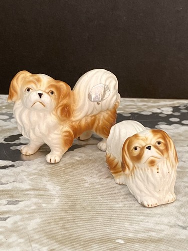 Pair dog ceramic - of,