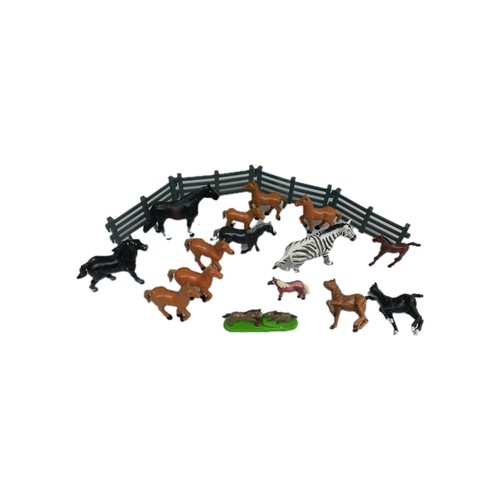 Plastic horses bundle zebra - plastic,