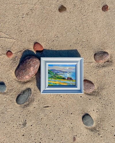 Oil painting original ocean - painting,,