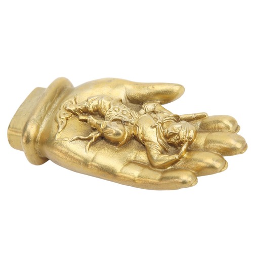 Brass statue hand crafted - hand, crafted  
