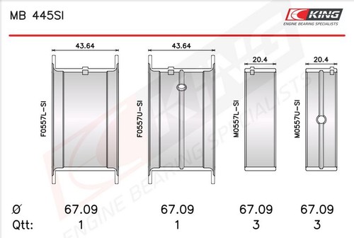 King 445si 030 - 445si,