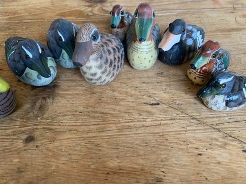 Ducks carved soapstone group - soapstone,,