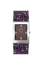 Seksy Rocks Ladies Purple Strap Silver-Tone 26mm Dress Watch 2857